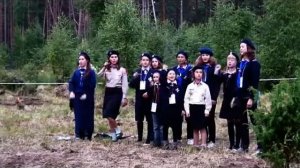 Песня "Картошка" в исполнении юных разведчиков