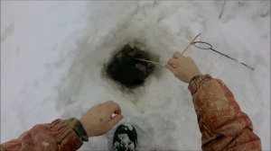 Зимний перемёт   Проверка,есть рыбка