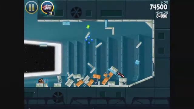 Angry Birds Star Wars - Death Star Level 2-17 - Walkthrough 3 Stars смотреть онлайн