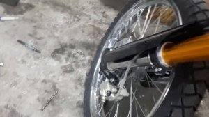 Motoland Dakar st  250  . Установка тормозной системы копии brembo - z.hua . Тюнинг Мотоцикла.