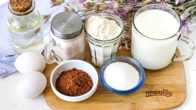 Блины с шоколадной начинкой