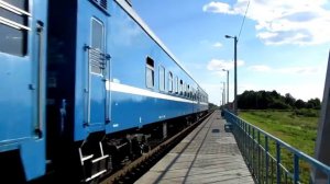 БЧ ТЭП60-0151 с поездом Минск-Могилёв
