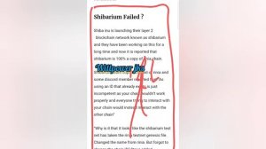 Shibarium Failed ? / DogCoin (DOGS) Offered / become Layer 1 network of Shiba Inu / willpower jks