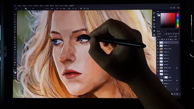 [Midnight Painting] How to Draw Hair well and Color it Digital Tutorial Female Knight Photoshop 07 смотреть онлайн