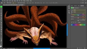 I created a Realistic Kurama in Photoshop - Naruto Kyuubi