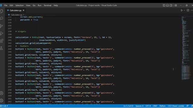 Python code for Calculator | Create Calculator using python