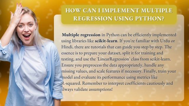 How Can I Implement Multiple Regression Using Python?