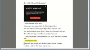 Fix Valorant Not Launching