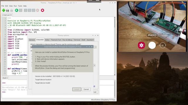 Install/Update MicroPython firmware to Raspberry Pi Pico using Thonny Python IDE