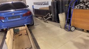 BMW M5 f10 Тюнинг. Дрифт по первому снегу BMW M5.