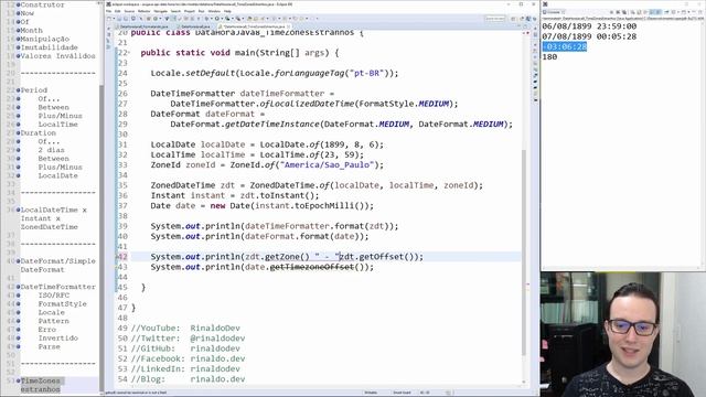 Time Zones ESTRANHOS nas APIs de DATA e HORA do JAVA! смотреть онлайн