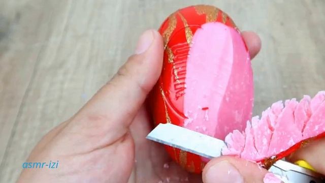 АСМР мыло  8/ Странное удовлетворяющее и расслабляющее видео нарезка мыла и губной помады