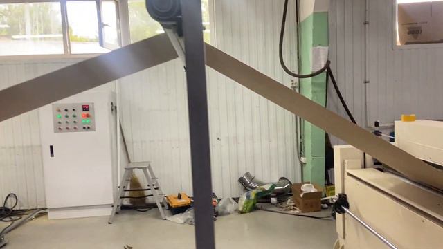 Тест запуск гофроагрегата 2GL100-1400 в компании 'КЗБИ' г. Кашира