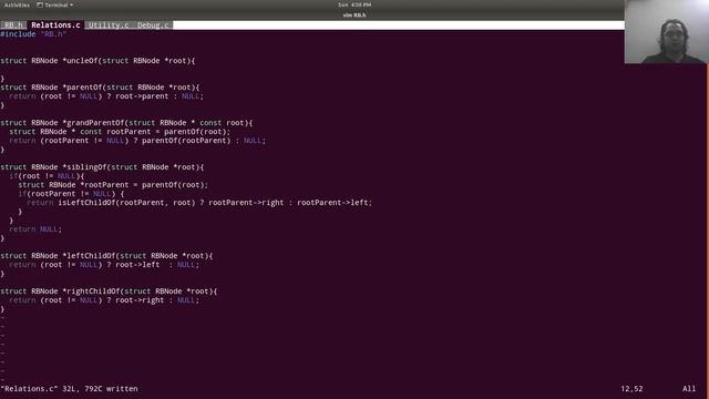 Red And Black Tree Implementation in  C  - Part 1 : writing helper functions