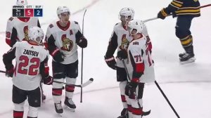 Nikita Zaitsev scores his first for Senators vs Sabres (28 jan 2020)