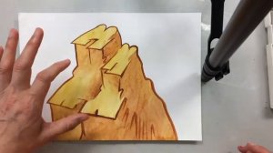 Рисуем декоративную иконописную горку акварелью. Иконопись.