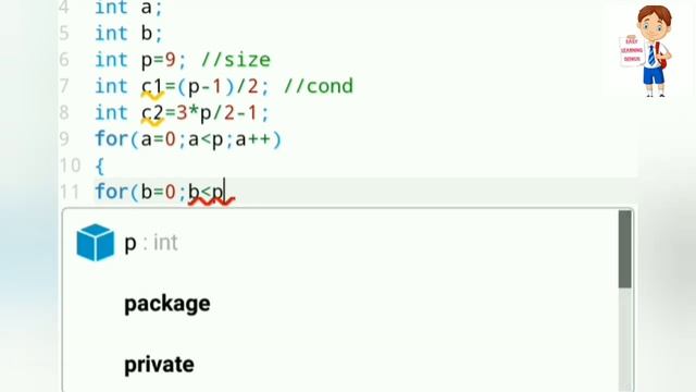 Java pattern program tutorial part 53 Easy Learning Genius