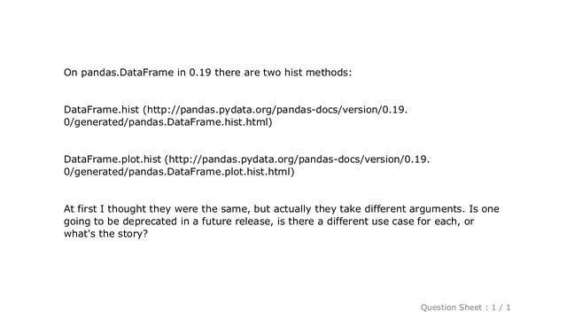 Pandas : pandas.DataFrame: .hist() vs .plot.hist() methods