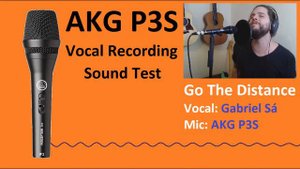 AKG P3S Dynamic Microphone Vocal Recording Sound Test