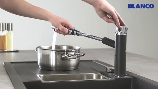 Кухонный смеситель BLANCO ALTA-S Compact с выдвижным изливом смотреть онлайн