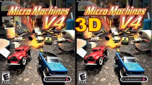 Micro Machines V4 3D video SBS for 3D TV and other