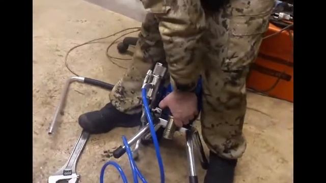 Окрасочный агрегат HYVST spt 390. Пусконаладка смотреть онлайн