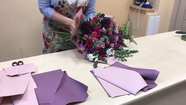 Создаем букет цветов № 144 . Мастер-класс 144 часть 5 финальная смотреть онлайн