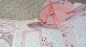 Скрапбукинг.Фотоальбом 20_20см. Нежный и с тиснением..mp4