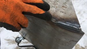 Скребок для уборки снега. Свои ошибки исправляем своими руками.