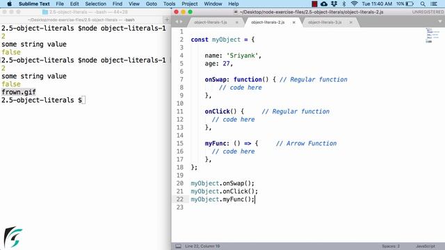 Object Literals in Modern JavaScript. ES6 Node.js Tutorials #2.5