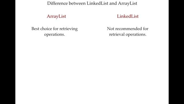 LinkedList vs ArrayList "Comprehensive java ultimate course"