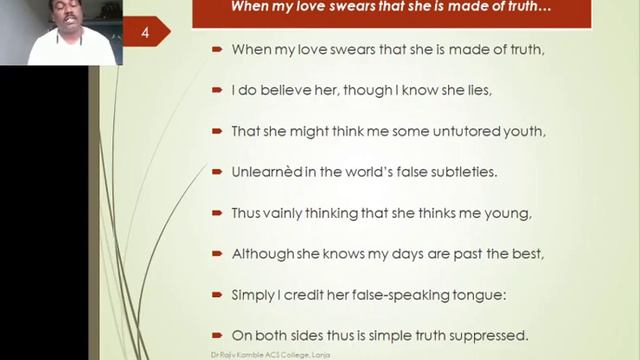 Shakespeare's Sonnet 138 by Dr Rajiv смотреть онлайн