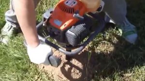 Прокат мотобура Oleo mac mtl 51 как бурить в московской области глина / песок