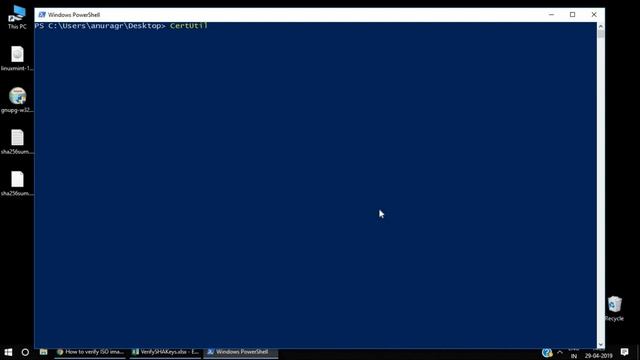 Verify Linux Mint ISO file on Windows смотреть онлайн