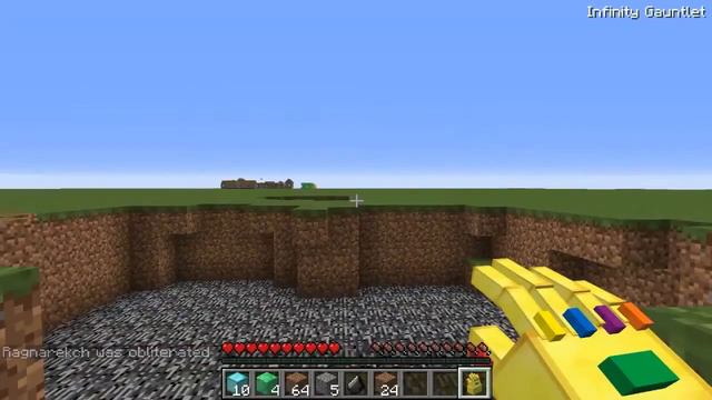 ПЕРЧАТКА ТАНОСА И КАМНИ БЕСКОНЕЧНОСТИ/КАК ИГРАТЬ ЗА ТАНОСА БЕЗ МОДОВ/МАЙНКРАФТ смотреть онлайн