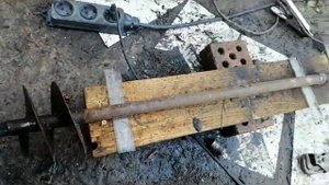 Бур "шнековый" , "садовый", своими руками.