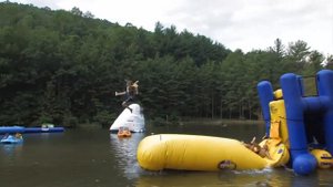 Катапульта блоб с надувной вышкой от Water-games.ru