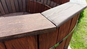 Пропитка Пенотекс, Сенеж и Декор Дом по лиственнице.