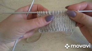 Плавный переход от полой резинки на лицевую гладь