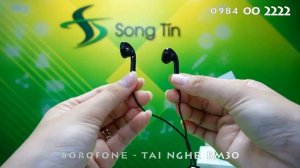 Tai Nghe Nhét Tai Có Dây Kèm Mic BM30 BOROFONE