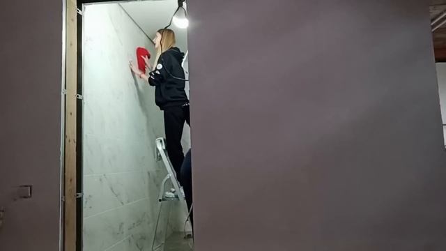 Накормила вкусно семью! Обустройство ванной!! Всё идёт почти по плану!