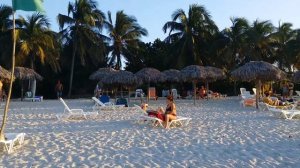 Закат на пляже Варадеро, Куба, январь 2016. Varadero beach,Cuba, january 2016