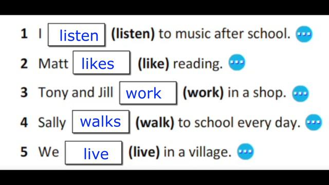 Present Simple Tense with Exercises 2024