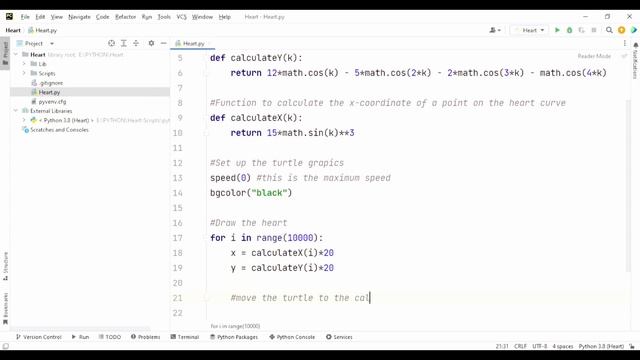 Draw a Heart Shape with Python's Turtle Module?? смотреть онлайн
