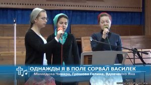Мамедова Чинара, Грошова Галина, Солдышева Яна - Однажды я в поле сорвал василек (Пение)