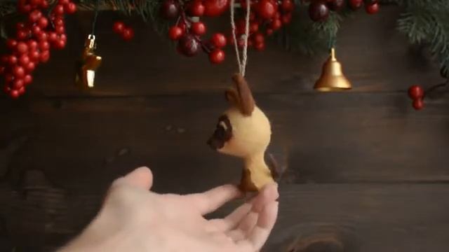 Елочная игрушка ручной работы "Котенок Гав" смотреть онлайн