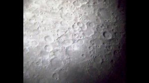 Moon through amateur telescope