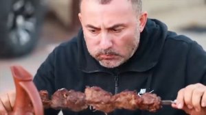 GRILLED BISON. BISON MEAT. BOILED, GRILLED.