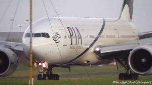 PIA Pakistan International Airlines Boeing 777-240ER AP-BHX Landing at Birmingham Airport (BHX-EGBB