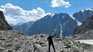 Горный Алтай (часть 9) - от Альплагеря до горы Актру (большой ледник Актру, Голубое озеро)